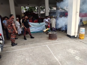 প্লাস্টিক রিসাইকেল কারখানায় ফায়ার সেফটি বিষয়ক প্রশিক্ষণ