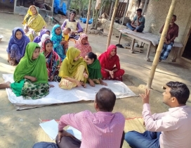 কৃষিকে সম্প্রসারণ ও সমৃদ্ধিশীল করার লক্ষ্যে মাঠ পর্যায়ে আলোচনা সভা